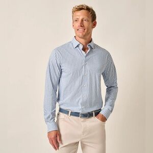Johnnie-O Hangin’ Out Performance Button Up Shirt Large